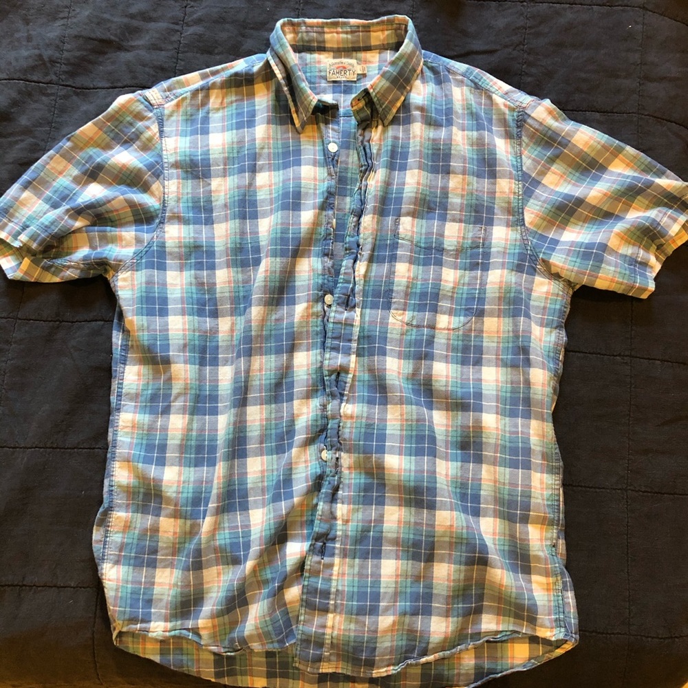 Faherty short sleeve button down